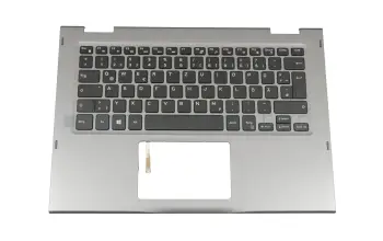 H6C2T original Dell keyboard incl. topcase DE (german) black/silver with backlight