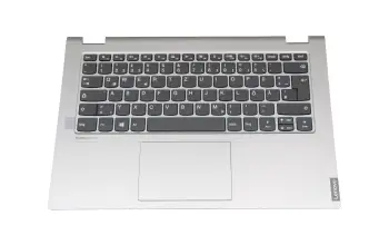 5CB0S17558 original Lenovo keyboard incl. topcase DE (german) grey/silver