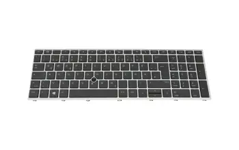 L09595-041 original HP keyboard DE (german) black/silver with backlight and mouse-stick (with Pointing-Stick)