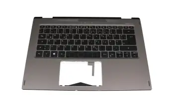 6B.H62N1.008 original Acer keyboard incl. topcase DE (german) black/grey with backlight