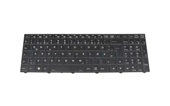 6-80-N15Z0-07A-1 original Clevo keyboard DE (german) black/white/black matte with backlight