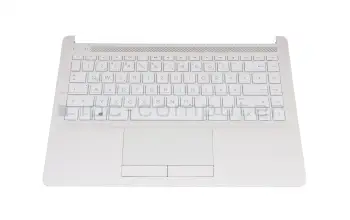 L24820-041 original HP keyboard incl. topcase DE (german) white/white