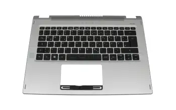 6B.HQ7N1.020 original Acer keyboard incl. topcase DE (german) black/silver with backlight