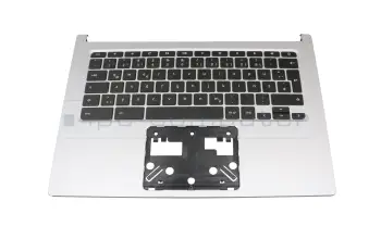 6B.H1LN7.011 original Acer keyboard incl. topcase DE (german) black/grey with backlight