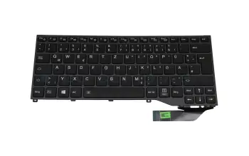 FUJ:CP732956-XX original Fujitsu keyboard DE (german) black with backlight