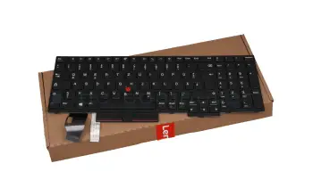 5N20V77974 original Lenovo keyboard DE (german) black/black matte with mouse-stick