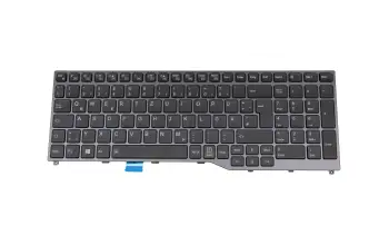 CP794249-XX original Fujitsu keyboard DE (german) black/black with backlight