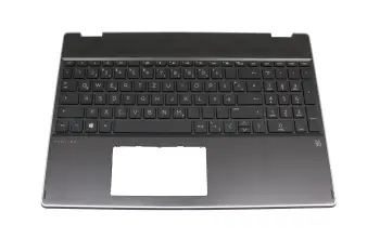 L51363-041 original HP keyboard incl. topcase DE (german) black/black