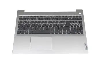 5CB1C15126 original Lenovo keyboard incl. topcase DE (german) grey/silver