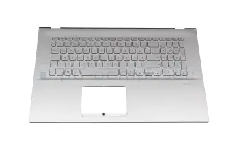 90NB0TW1-R31GE0 original Asus keyboard incl. topcase DE (german) silver/silver with backlight