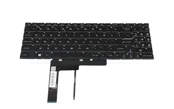 Keyboard US (english) black with backlight original suitable for MSI Pulse GL66 12UEK (MS-1583)