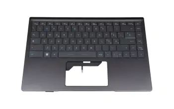 957-14D36E-C10 original MSI keyboard incl. topcase IT (italian) grey/black with backlight