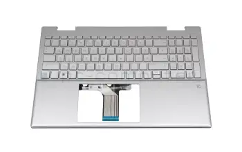 M45127-041 original HP keyboard incl. topcase DE (german) silver/silver