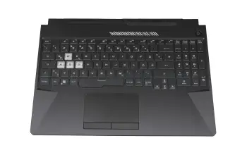 90NR05V6-R31GE1 original Asus keyboard DE (german) black/transparent with backlight