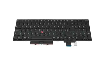 01EN955 original Lenovo keyboard CH (swiss) black/black with mouse-stick