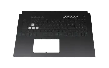 90NR0971-R31GE1 original Asus keyboard incl. topcase DE (german) black/transparent/black with backlight
