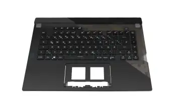 90NR0541-R31GE0 original Asus keyboard incl. topcase DE (german) black/black/transparent/grey with backlight