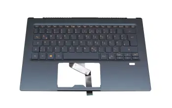 6B.HHVN8.020 original Acer keyboard incl. topcase DE (german) blue/blue with backlight
