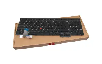 5N21D93734 original Lenovo keyboard DE (german) black/black with mouse-stick