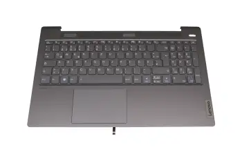 5CB1A29223 original Lenovo keyboard incl. topcase DE (german) grey/grey with backlight