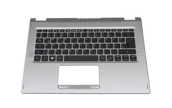 6B.ABFN1.020 original Acer keyboard incl. topcase DE (german) black/silver