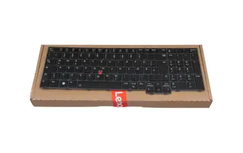 5N21K05015 original Lenovo keyboard DE (german) black/black with backlight and mouse-stick
