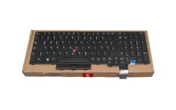 5N20X22819 original Lenovo keyboard DE (german) black/black with mouse-stick