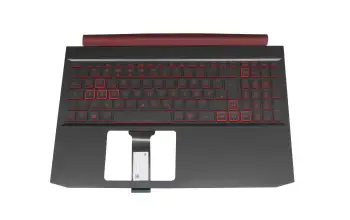 6B.Q5XN2.012 original Acer keyboard incl. topcase DE (german) black/black/red with backlight