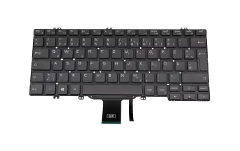 7FYT7 original Dell keyboard DE (german) black/black with backlight