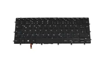 HRYDT original Dell keyboard DE (german) black/black with backlight