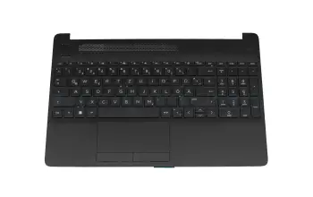 L97982-041 original HP keyboard incl. topcase DE (german) black/black (PTP)