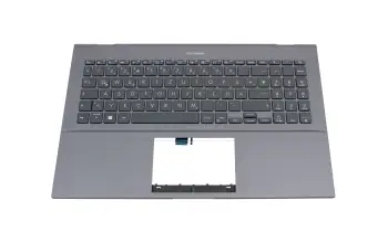 90NB0RX2-R31GE0 original Asus keyboard DE (german) grey with backlight