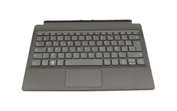 5N20N88559 original Lenovo keyboard incl. topcase FR (french) grey/black with backlight