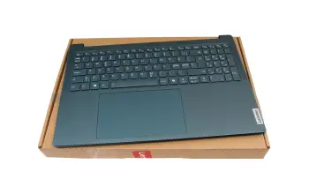 5CB1N62269 original Lenovo keyboard incl. topcase ND (nordic) blue/blue with backlight