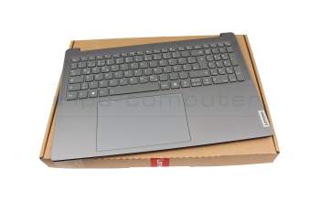 5CB1N62229 original Lenovo keyboard incl. topcase DE (german) grey/grey with backlight