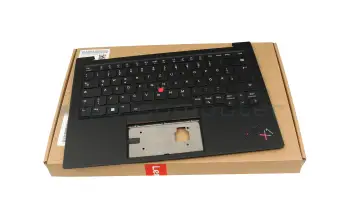 5M11K07685 original Lenovo keyboard incl. topcase DE (german) black/black with backlight and mouse-stick (Wi-Fi)