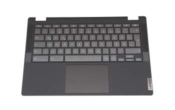 1204-04502 original Lenovo keyboard incl. topcase DE (german) grey/gold