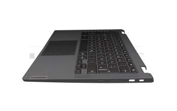 1204-04502 original Lenovo keyboard incl. topcase DE (german) grey/gold