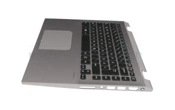 13N0-0DP0F11-1 original Medion keyboard incl. topcase DE (german) black/silver with backlight