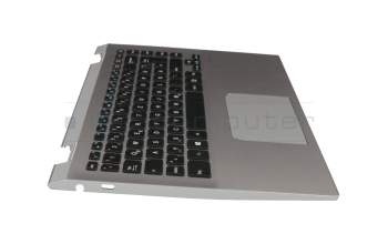 13N0-0DP0F11-1 original Medion keyboard incl. topcase DE (german) black/silver with backlight