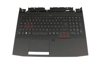 13N0-EXA0311 0A original Acer keyboard incl. topcase DE (german) black/black with backlight