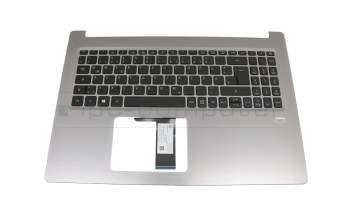 13N1-23A0101 original Acer keyboard incl. topcase DE (german) black/silver with backlight