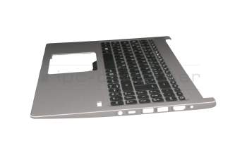 13N1-50A0201 original Acer keyboard incl. topcase DE (german) black/silver with backlight