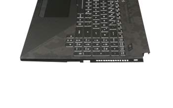 13N1-56A0201 original Asus keyboard incl. topcase DE (german) black/black with backlight