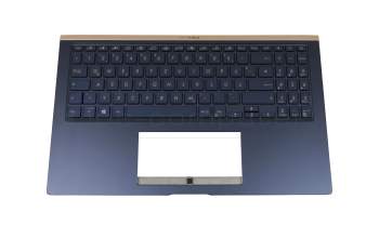 13N1-9OA8011 original Asus keyboard incl. topcase DE (german) blue/blue with backlight