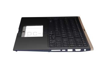 13N1-9OA8011 original Asus keyboard incl. topcase DE (german) blue/blue with backlight