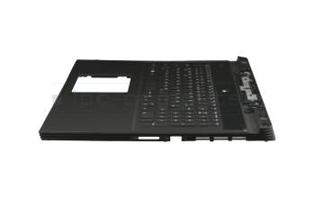 13N4-0JA0501 original Dell keyboard incl. topcase DE (german) black/black with backlight