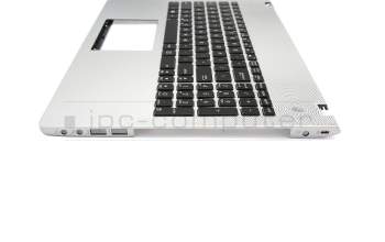 13NB03J1AM0301 original Asus keyboard incl. topcase US (english) black/silver with backlight