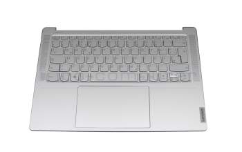 17365628 original Lenovo keyboard incl. topcase DE (german) grey/grey with backlight