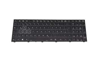 18H9-9430G-RGB-X2 original Medion keyboard DE (german) black/black with backlight (Gaming)
